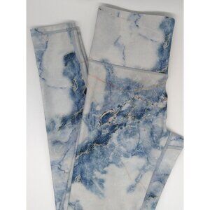 Terez High Waisted Ankle Leggings size Small‎ Compression Yoga Marble Swirl NEW